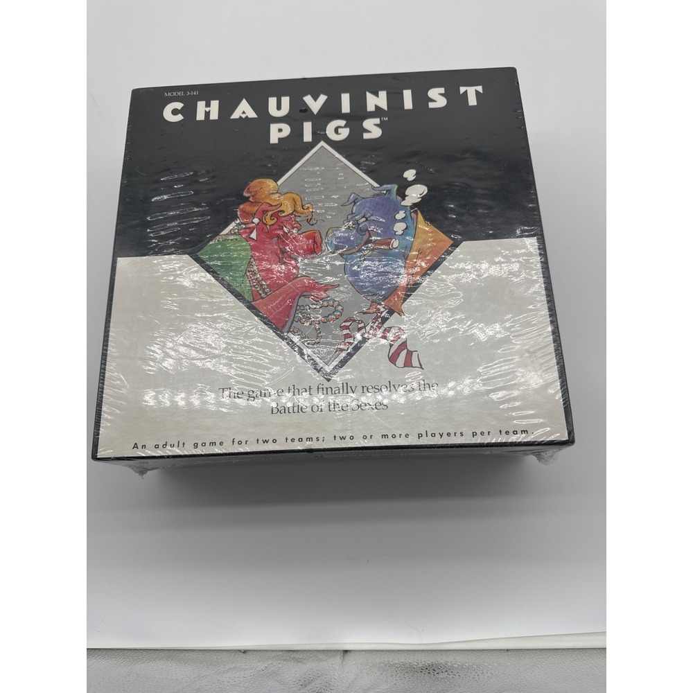 Vintage Chauvinist Pigs‎ Board Game by Tiger 1991  Model 3-141
